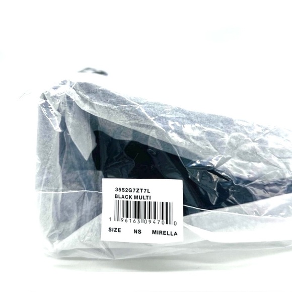 Michael Kors Medium Mirella Tote Bag Black Leather - Picture 11 of 12